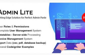 Admin Lite v3.0 - админ панель PHP + управление пользователями