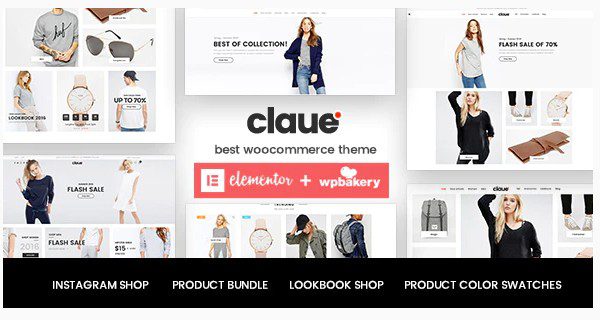 Claue - Чистая, минимальная тема Elementor для WooCommerce