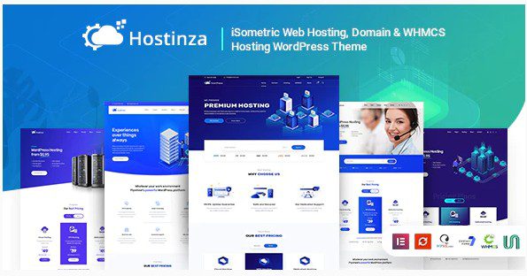 Hostinza - WordPress тема для веб-хостинга Whmcs Hostinza — WordPress тема для веб-хостинга Whmcs