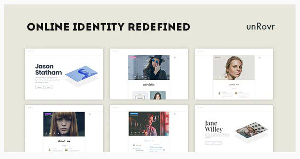 unRovr - тема WordPress с анимированной визиткой