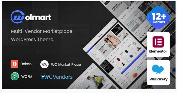Wolmart | WooCommerce Тема для торговой площадки с несколькими продавцами
