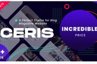 Ceris - WordPress тема для журнала и e-commerce