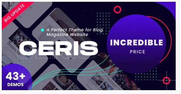 Ceris v3.6 - WordPress тема для журнала и e-commerce Ceris - WordPress тема для журнала и e-commerce