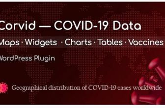 Corvid - карты и виджеты данных Covid-19 для WordPress