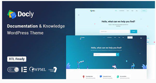 Docly v1.4.4 - тема WordPress для документации и базы знаний с форумом службы поддержки bbPress Docly - тема WordPress для документации и базы знаний с форумом службы поддержки bbPress