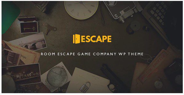 Escape - Room Game Company WP Theme