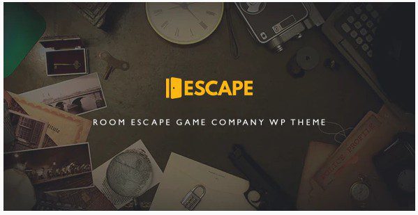 Escape - Room Game Company WP Theme v2.3 - тема для игровой компании Escape - Room Game Company WP Theme
