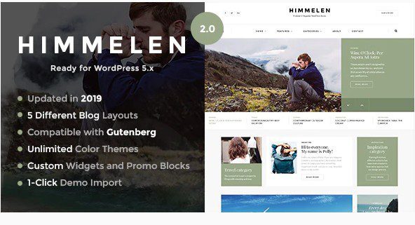Himmelen - персональная минимальная тема для блога WordPress