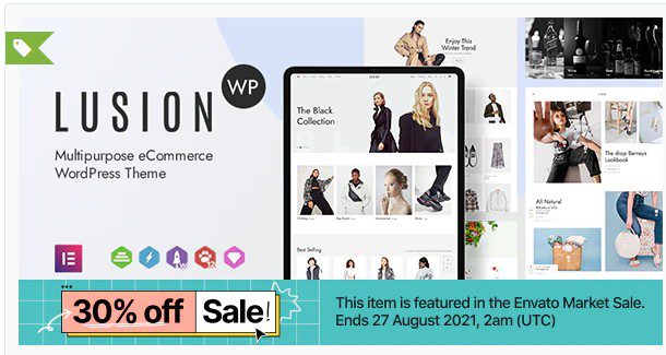 Lusion - WordPress тема для магазина