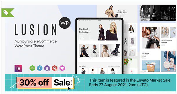 Lusion v1.5.1 - WordPress тема для магазина Lusion - WordPress тема для магазина