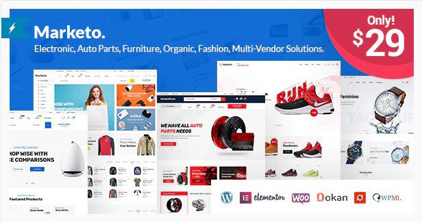Marketo v3.7 - Woocommerce тема для мульти-вендорной торговой площадки Marketo - Woocommerce тема для мульти-вендорной торговой площадки