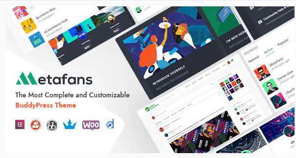 MetaFans - WP тема для соц сети BuddyPress