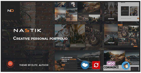 Nastik v4.0 - Тема для творческого портфолио WordPress Nastik - тема WordPress для творческого портфолио