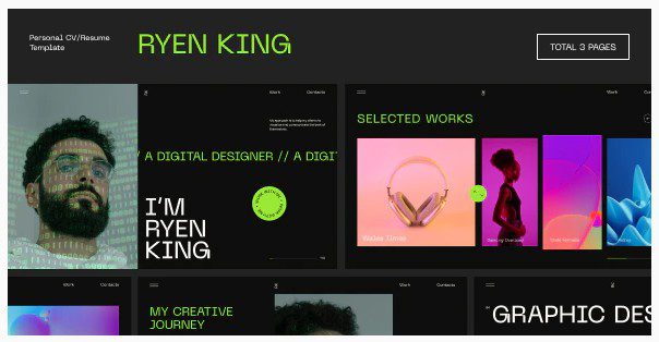 Ryen King - WordPress тема личного резюме Ryen King - WordPress тема личного резюме