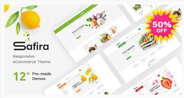 Safira v1.1.3 - Woocommerce тема для продуктов питания СКАЧАТЬ Safira - Woocommerce тема для продуктов питания