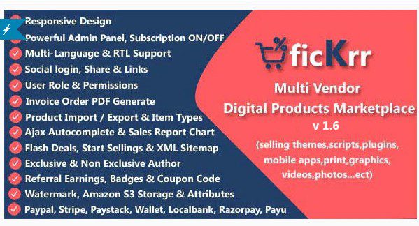 ficKrr - Торговая площадка цифровых продуктов от различных поставщиков с включенной / выключенной подпиской СКАЧАТЬ ficKrr - Торговая площадка цифровых продуктов