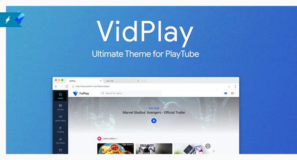 VidPlay - лучшая тема для PlayTube