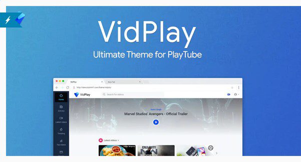 VidPlay v2.1 - лучшая тема для PlayTube VidPlay - лучшая тема для PlayTube