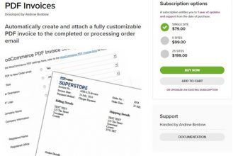 Woocommerce PDF Invoices - Счета в формате PDF