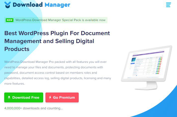 WP Download Manager + add-ons - плагин продажи цифровых продуктов