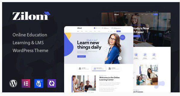 Zilom WordPress тема для онлайн-обучения Zilom WordPress тема для онлайн-обучения