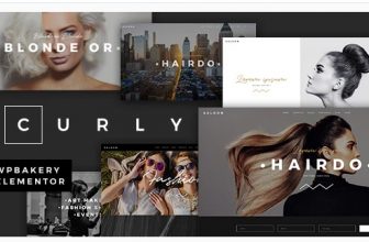 Curly - стильная wordpress тема для парикмахерских и салонов красоты