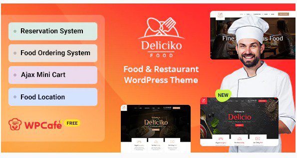 Deliciko - WordPress тема ресторана
