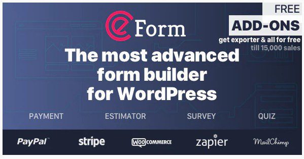 eForm - Конструктор форм WordPress