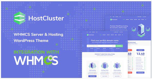 HostCluster - WordPress тема для хостинга WHMCS