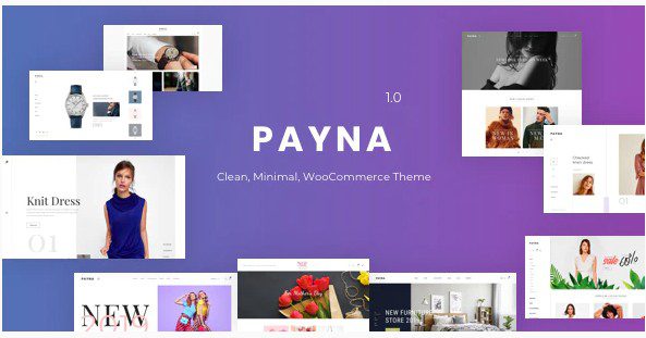 Payna - чистая, минимальная тема WooCommerce