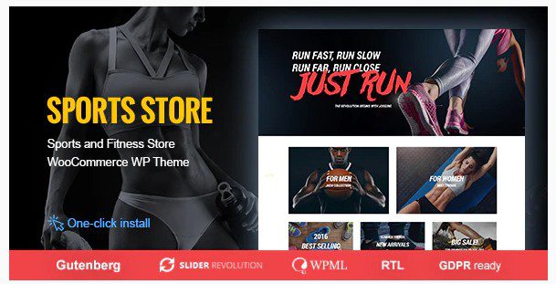 Sports Store- WooCommerce Тема