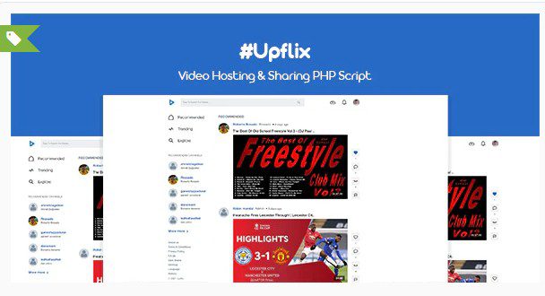 Upflix v1.0.3 — PHP-скрипт для видеохостинга