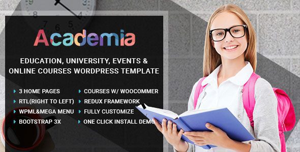 Academia v3.7 - WordPress тема Образовательный центр Academia - WordPress тема Образовательный центр