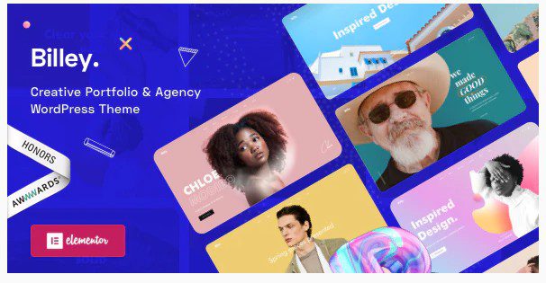 Billey v1.5.6 - WordPress тема на Elementor для творческого портфолио и агентства Billey - WordPress тема на Elementor для творческого портфолио и агентства
