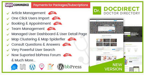 DocDirect v8.1.1 - WordPress тема для врачей и справочника здравоохранения DocDirect - тема WordPress для врачей и справочника здравоохранения