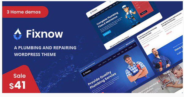 Fixnow v2.1 - идеальная WordPress тема для сантехники Fixnow - идеальная WordPress тема для сантехники