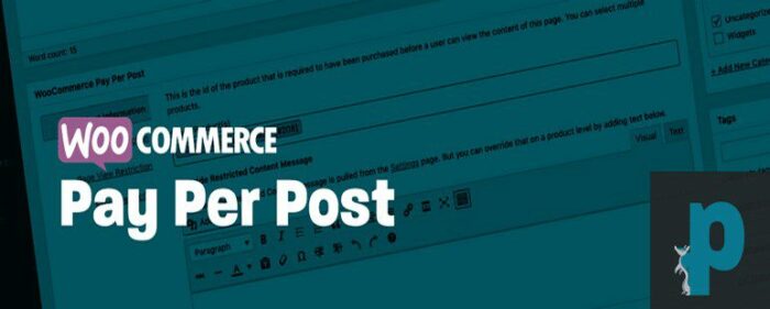 Pay For Post with WooCommerce - оплата за пост