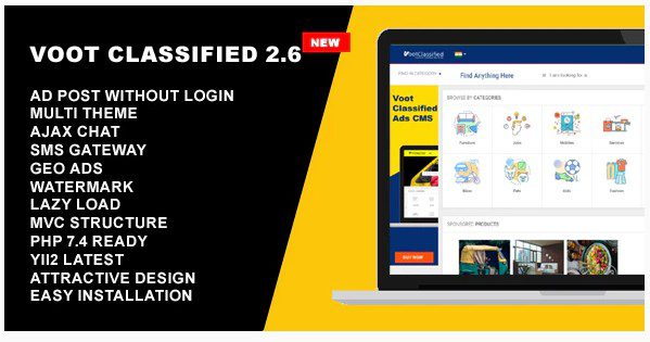 Voot Classified - CMS доски объявлений