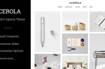 Acerola - Ультра минималистичная тема агентства