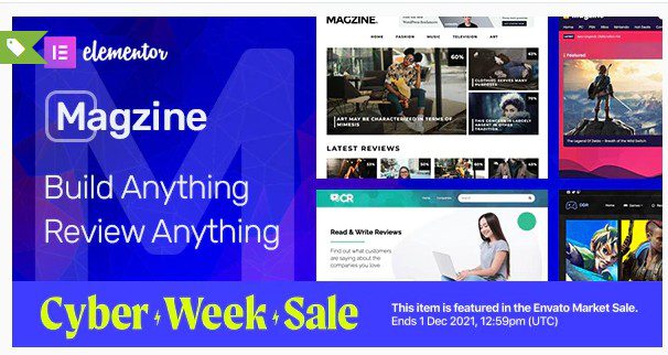 Magzine v1.5 - Elementor WordPress тема обзоров и журналов Magzine - WordPress тема обзоров и журналов на Elementor