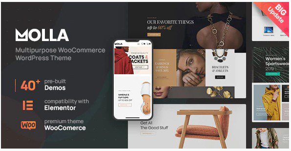 Molla v1.3.3 - Многоцелевая тема WooCommerce Molla - Многоцелевая тема WooCommerce