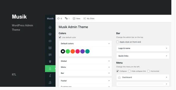 Musik v3.2 - Админ Тема Wordpress Musik - Админ Тема Wordpress