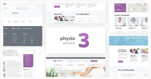 Physio v3.0.1 - WP Тема для физиотерапии и медицинской клиники Physio - Тема WP для физиотерапии и медицинской клиники