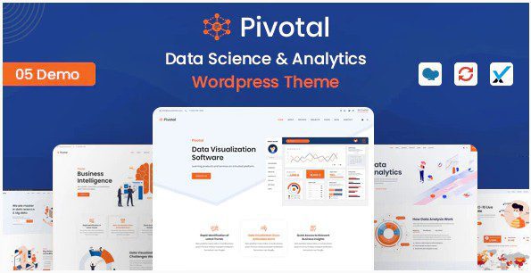 Pivotal v1.2 - WordPress тема для анализа данных и аналитики Pivotal - WordPress тема для анализа данных и аналитики