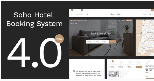 Soho Hotel v4.0.4 - WP тема для бронирования отелей, Календарь бронирования отелей. Soho Hotel - WP тема для бронирования отелей
