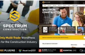 Spectrum - wordpress тема строительства