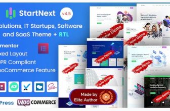 StartNext - тема WordPress для стартапов ИТ-бизнеса