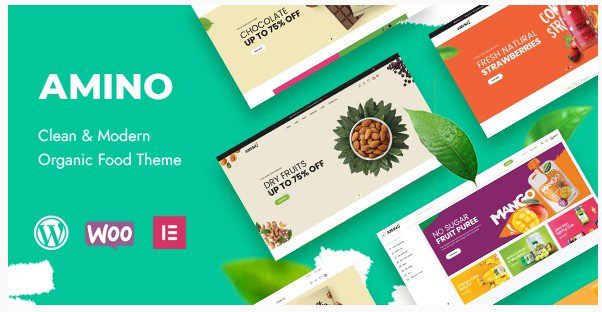 Amino - WordPress тема для органических продуктов и продуктов питания