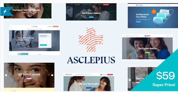 Asclepius — тема WordPress для врачей, медицины и здравоохранения