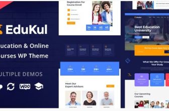 Edukul - WordPress Тема Онлайн курсов